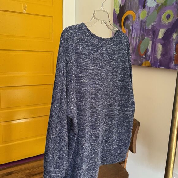 Women's Cathy Daniels Pullover Sweater Top Navy Blue w/SilverSparkle Size XL - Picture 5 of 11